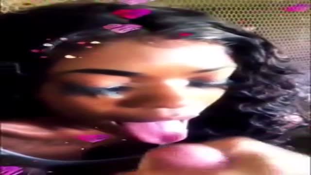Ebony cum slut