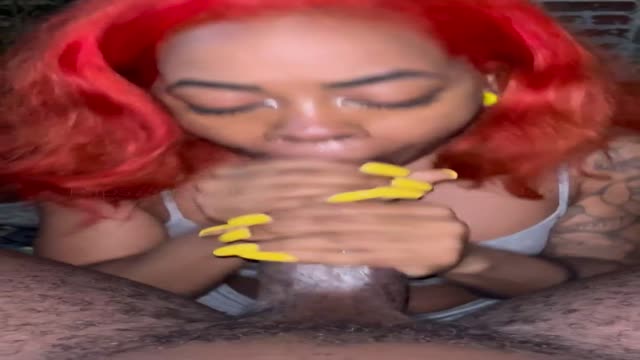 She made it buss all over her lips and loved it
