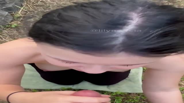 Little white girl gets covered in nut