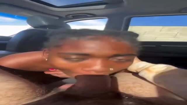 Made him shoot all over her face no hands blowjob