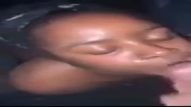 Black teen huge facial watching ESPN