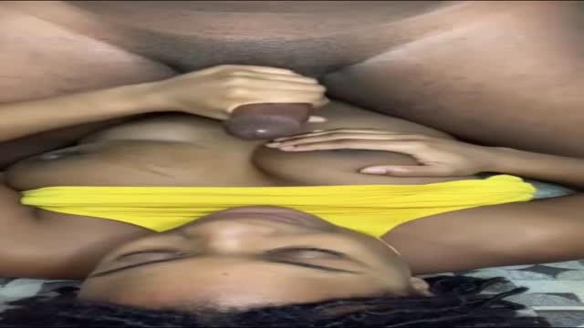 Tit Fuck Left her Face Full of Nut