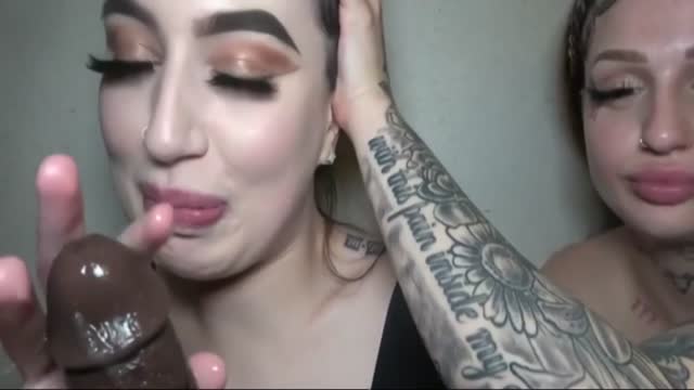 Snowbunnies going crazy on a BBC