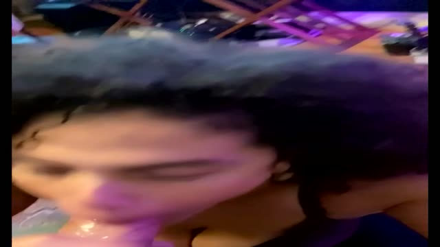 When she bad take the nut and talk it out moving like a wife