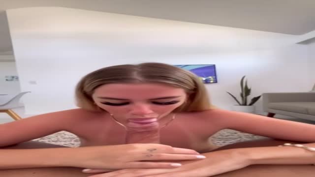 Fine ass white girl gets huge BBC load